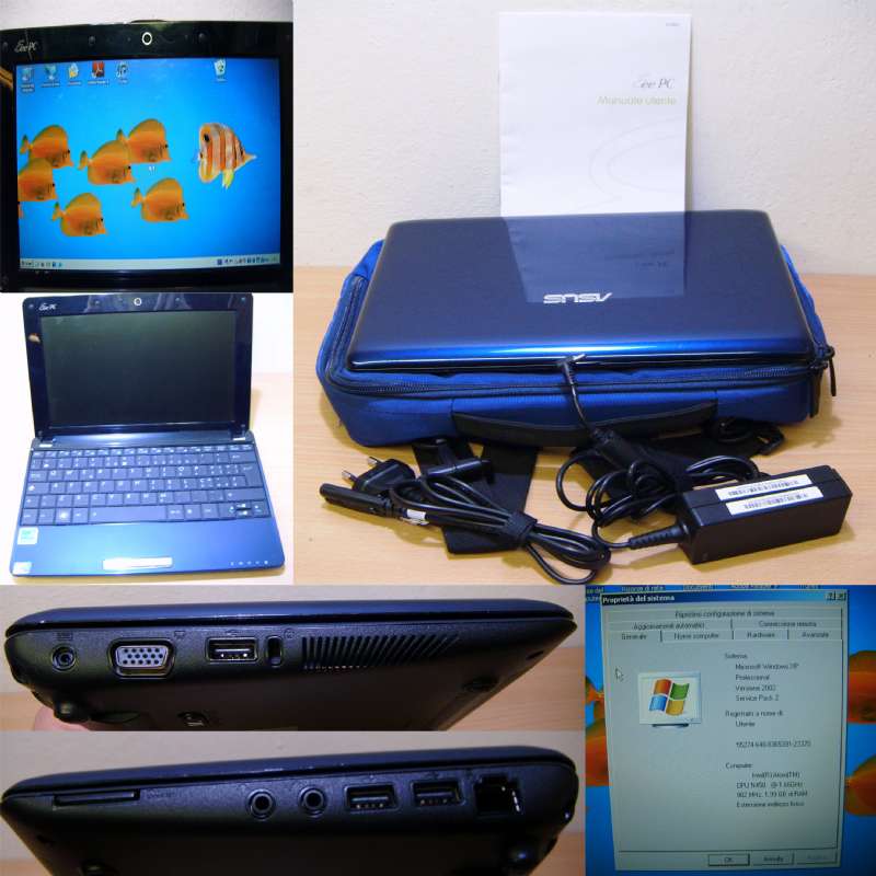 ASUS EEE PC 1005P CON BORSA E ALIMENTATORE